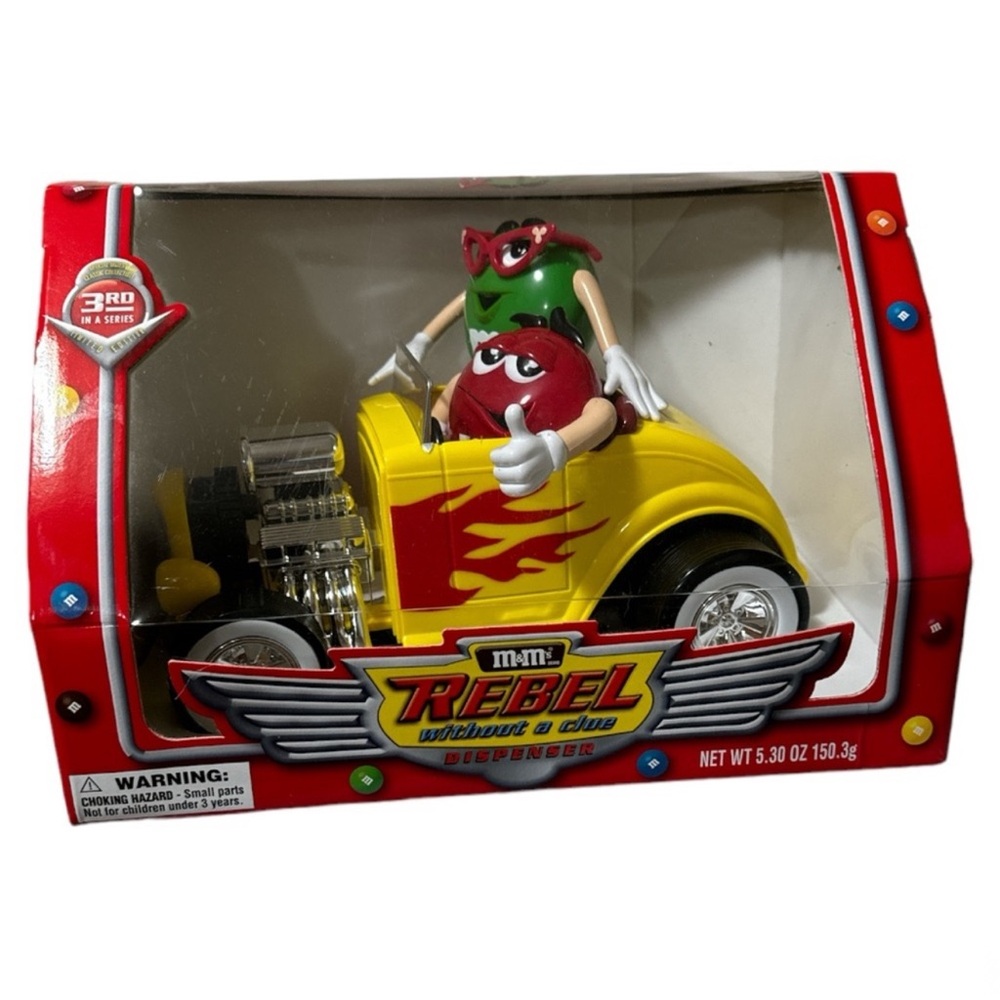 M&M Rebel Without a Clue Candy Dispenser - New In Box Collectible